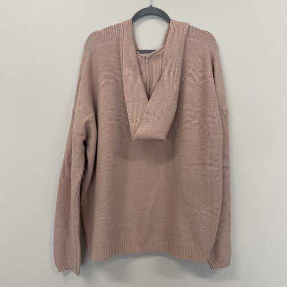 Korye Sweater Womens 3X Beige Pink Pullover Hooded Soft Cozy Dailylook - Picture 6 of 8
